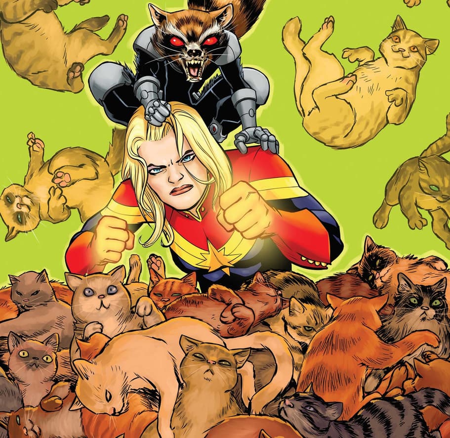 CAPTAIN MARVEL (2014) #8 cover by David Lopez