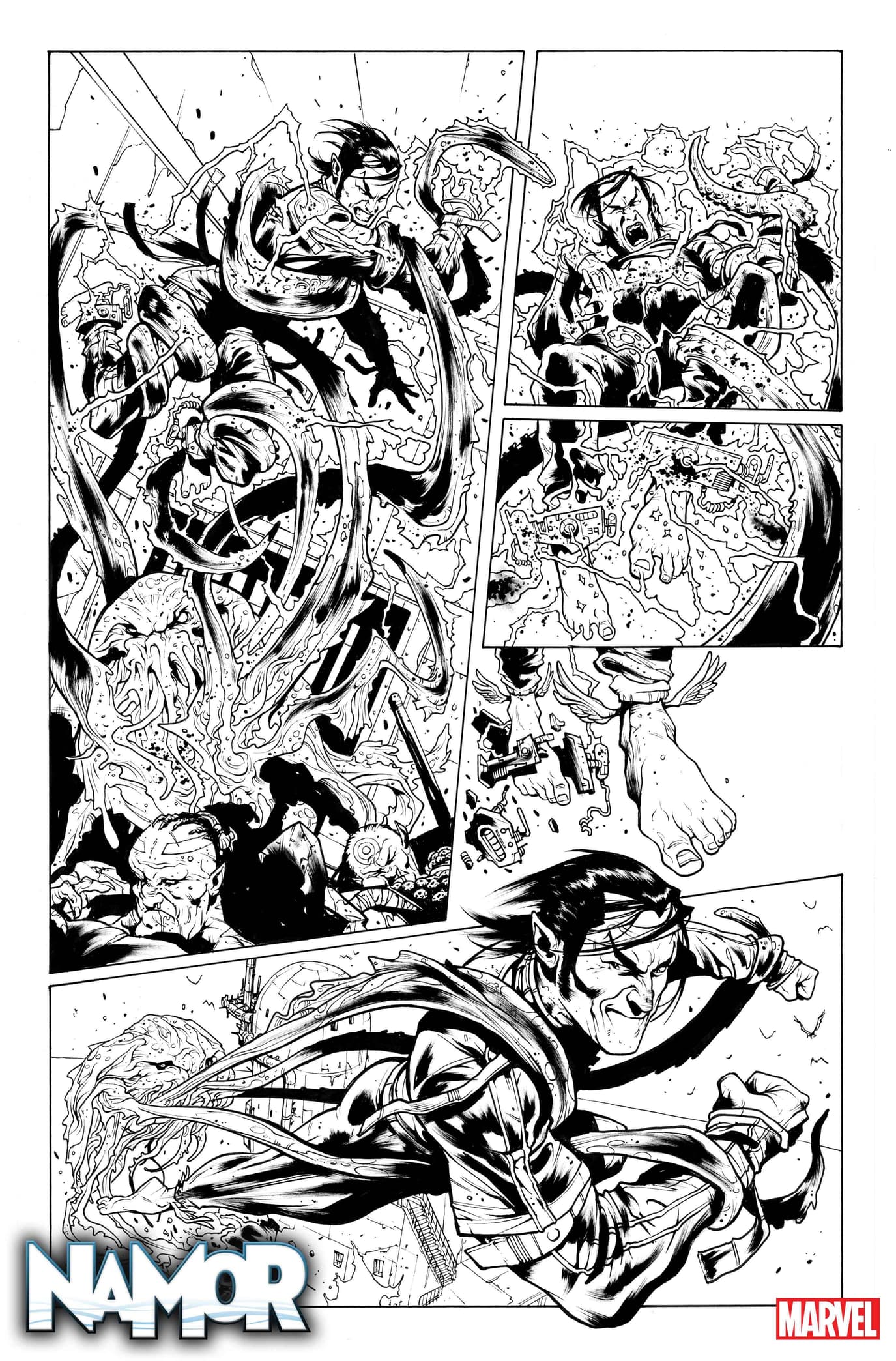 NAMOR #1 interior artwork by Paul Davidson