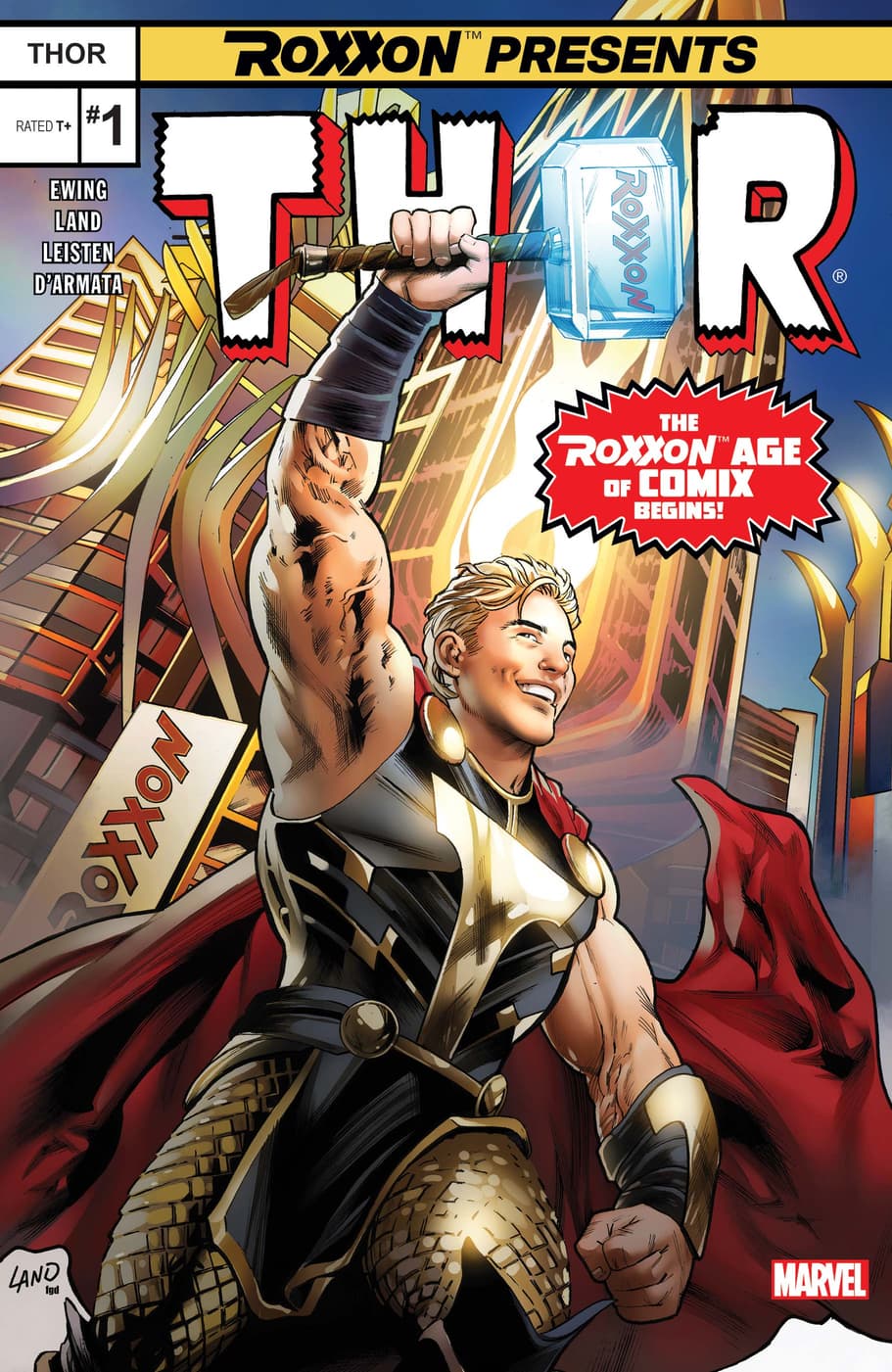 ROXXON PRESENTS: THOR (2024) #1 cover by Greg Land