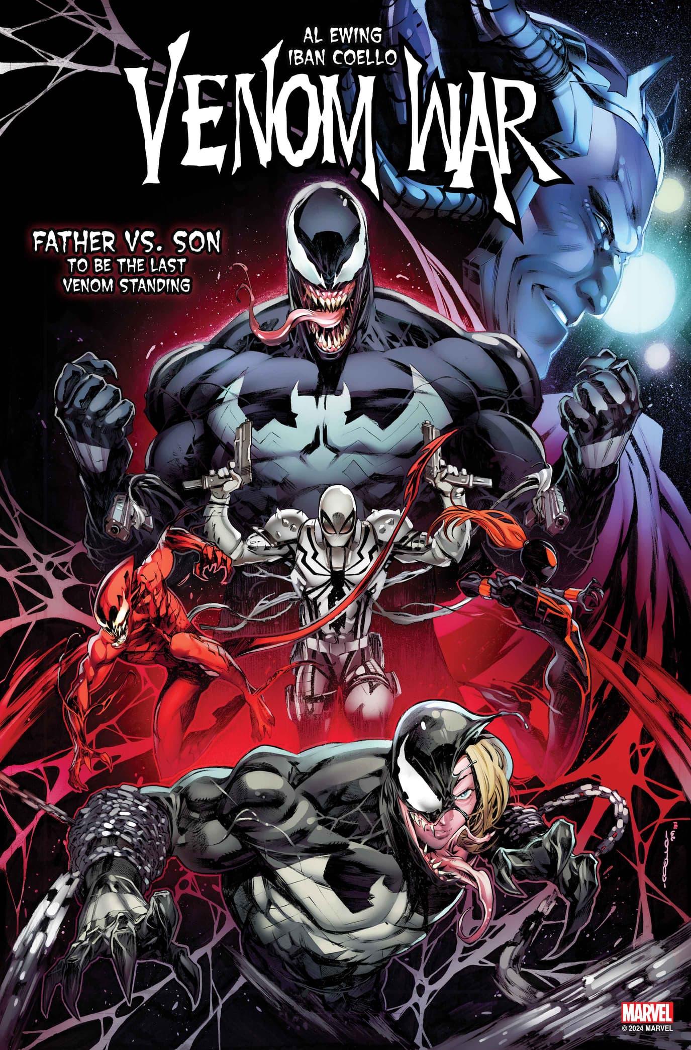 VENOM WAR #1 cover by Iban Coello